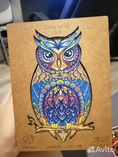 Деревянные пазлы новые, 187 деталей