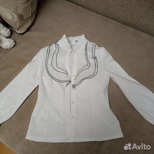Блузка школьная белая 134