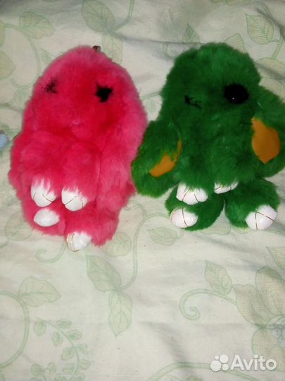 Зайчики брелоки