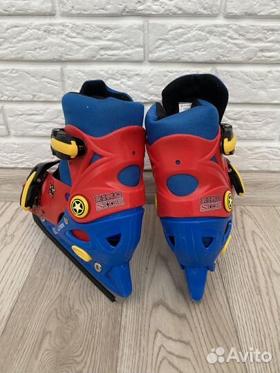 Коньки детские раздвижные 29 32