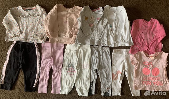Вещи пакетом на девочку 74 80