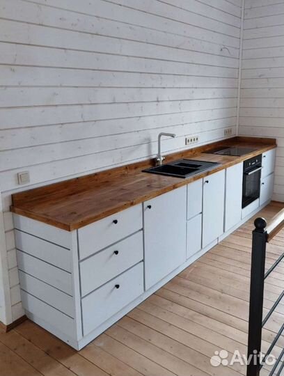 Кухня из дерева Loft