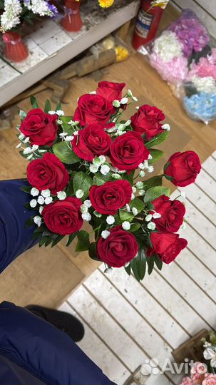 Ель искуственная цветы