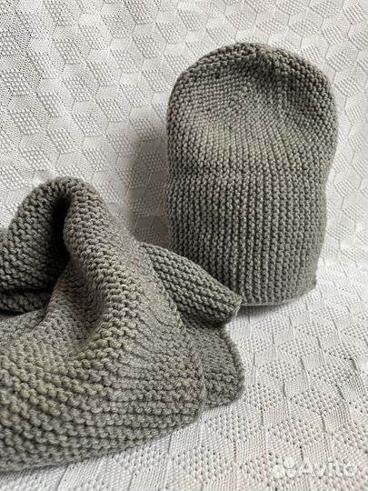 Комплект шапка и снуд зимний