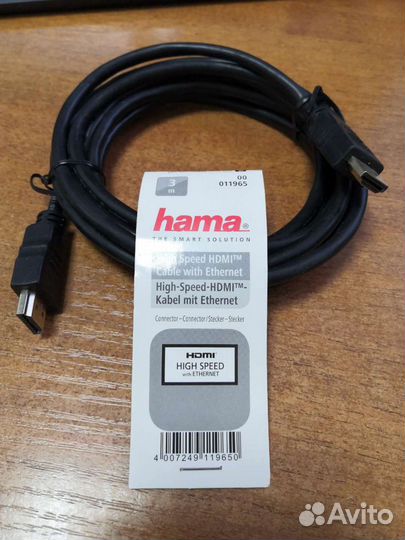 Кабель hdmi hama 3 метра