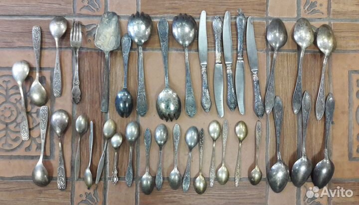 Столовые приборы мельхиор СССР