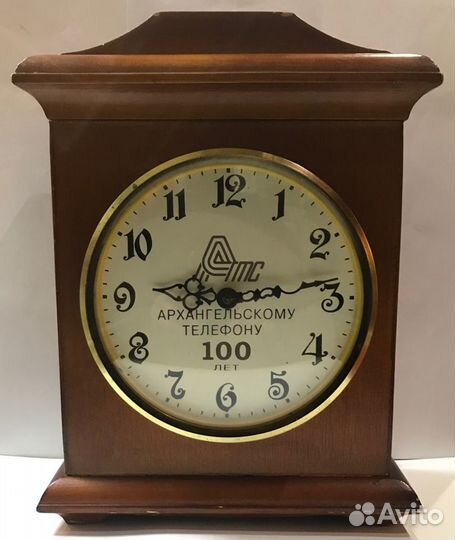 Часы Весна 100 лет Архангельскому телефону. Настол