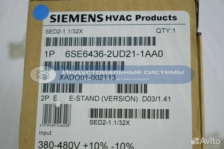 Частотный преобразователь Siemens 6SE6436-2UD21-1A