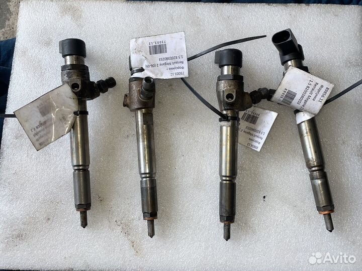 Форсунки Рено k9k 732 комплект