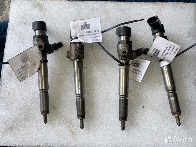 Форсунки Рено k9k 732 комплект