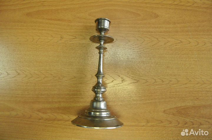 Подсвечник родной никель. Ваза. Пиала