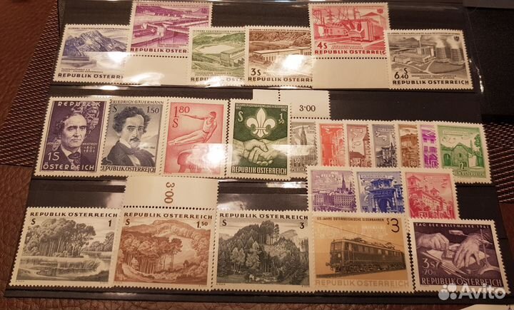 Почтовые марки Австрии 1962