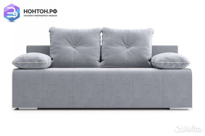 Диван еврокнижка Лестер серый