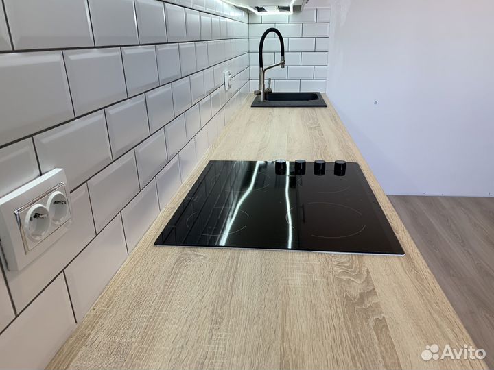 Прямая кухня новая мдф ксп:15538