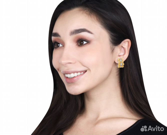 Золотые серьги Roberto Coin Appasionata