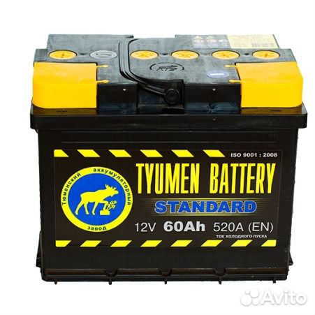 Аккумулятор Тюмень 60А/Ч