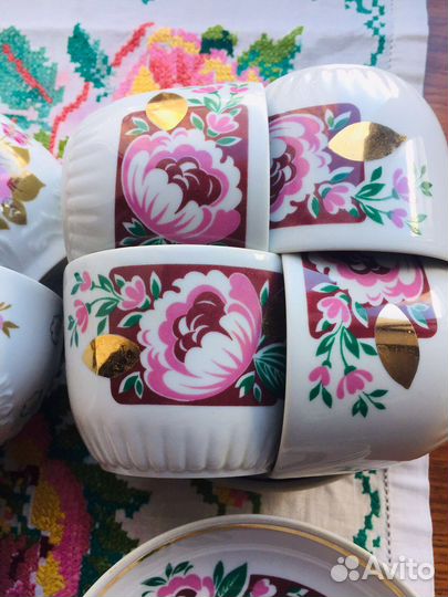 Сервиз Чайные пары Вербилки винтаж