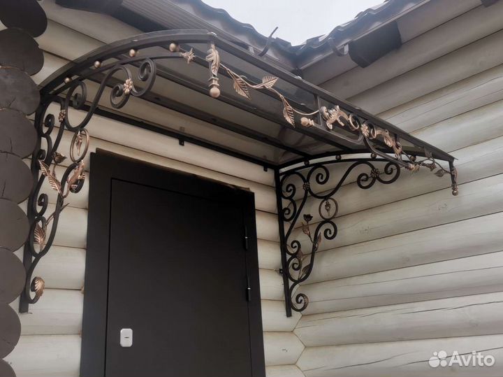 Кованый козырёк