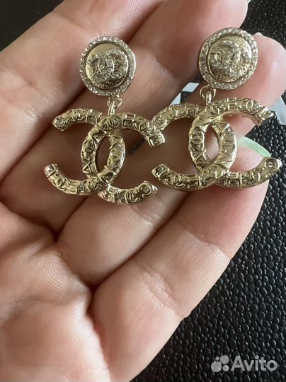 Новые серьги оригинал Chanel