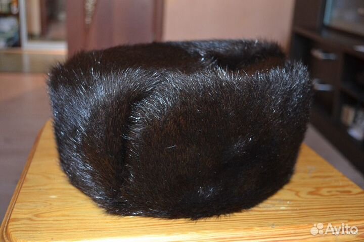 Шапка-ушанка зимняя полная мужская из нутрии