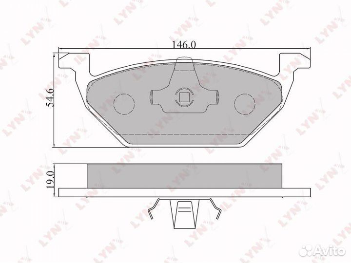 Колодки тормозные Fabia Octavia Golf передние