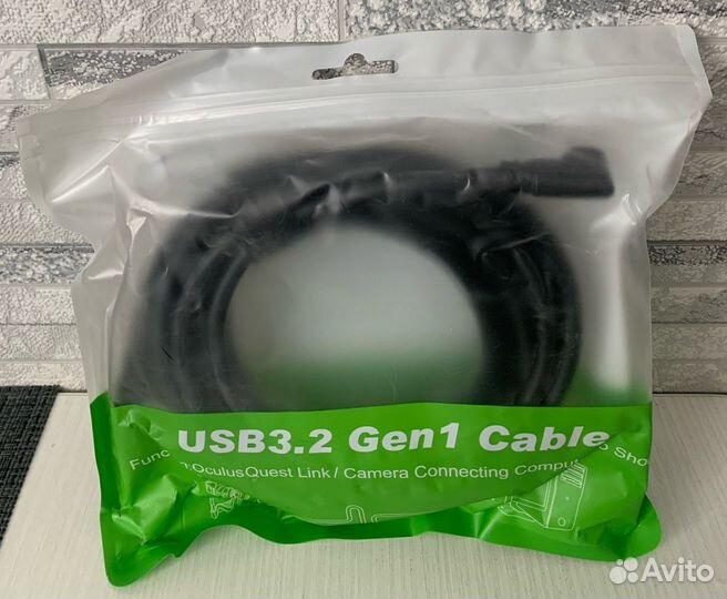 Кабель Link Type C - USB 3.2 5м для Oculus quest 2