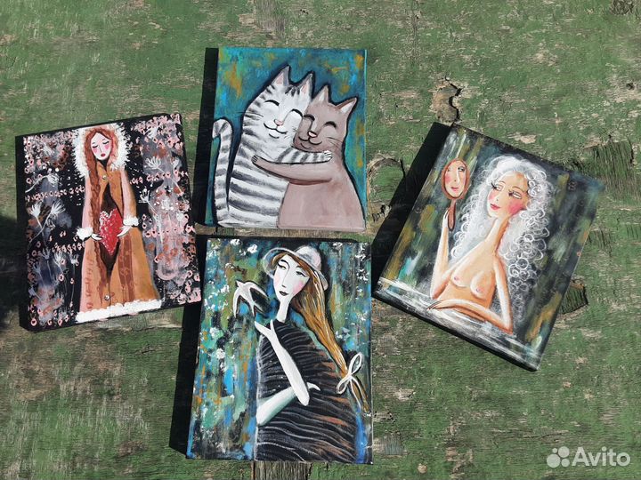 Картина акрилом на холсте