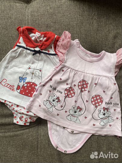 Летние Вещи для девочки kiabi, crockid 62-68