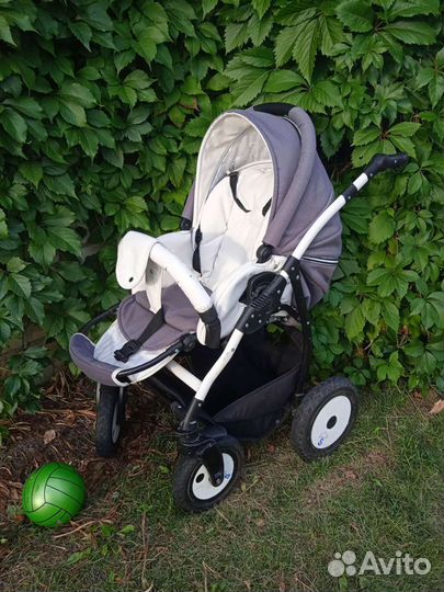 Коляска 2 в 1 indigo экокожа