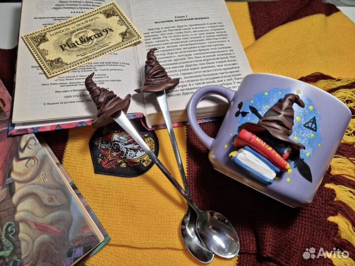 Кружка и ложка в стиле «Гарри Поттер»