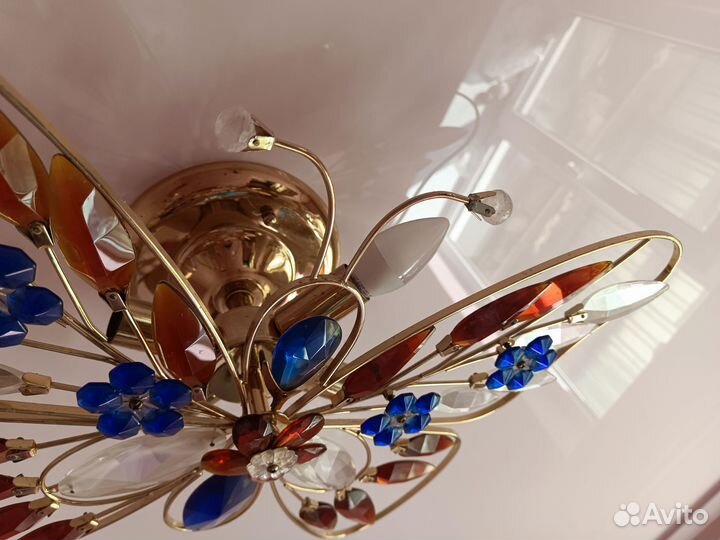 Люстра потолочная бу