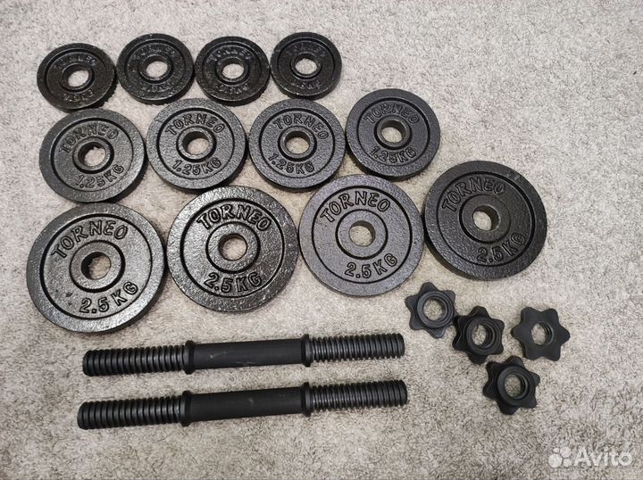 Гантели новые 20 кг (2х10)