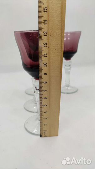 Стрыйские рюмки Фруктовница старое стекло