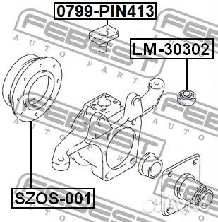 Подшипник кулака поворотного роликовый 15x42x11x15