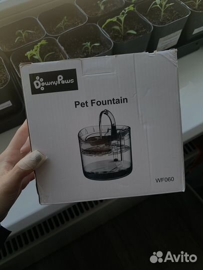 Фонтан поилка для кошек downypaws