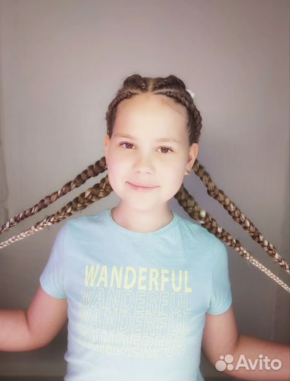 Косы детям с канекалоном