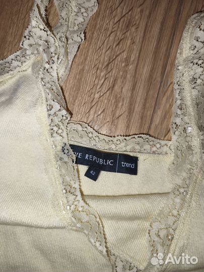 Топ love republic 42 светло-жёлтый