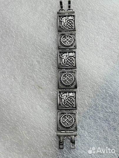 Винтажный браслет на руку Jenavi Серебрение Клеймо