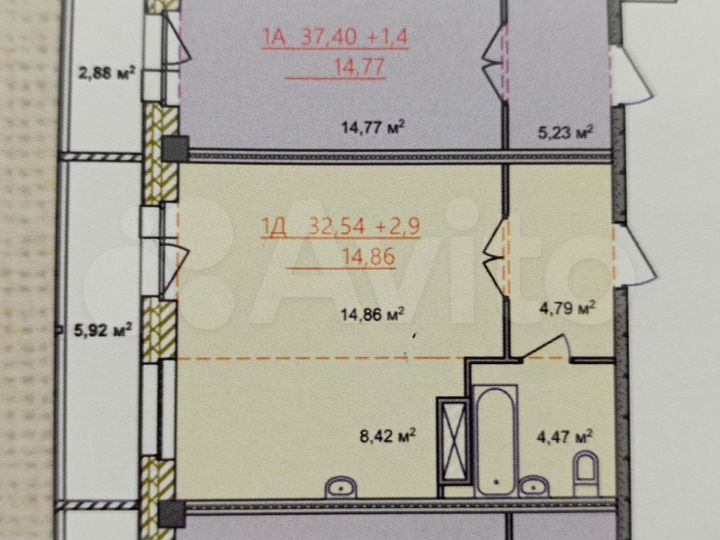 1-к. квартира, 35 м², 5/12 эт.