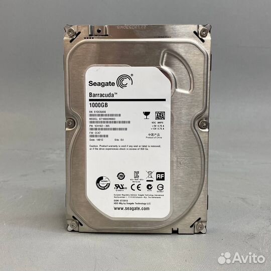 HDD 1 Tb SATA 6Gb/s Seagate Barracuda ST1000DM003