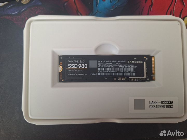 SSD samsung 980 NVMe M.2 250 Gb
