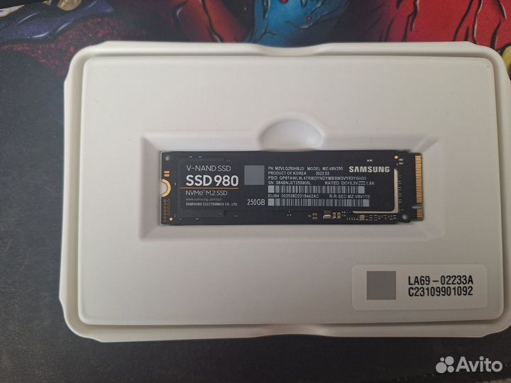 SSD samsung 980 NVMe M.2 250 Gb
