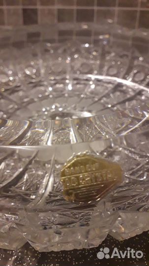 Хрустальная ваза, пепельница