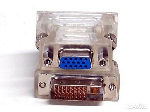 Переходник с DVI (I) 24+5 контакта - VGA стандарт