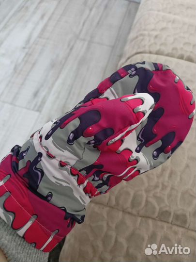 Краги и шапка+снуд на 4-6 лет