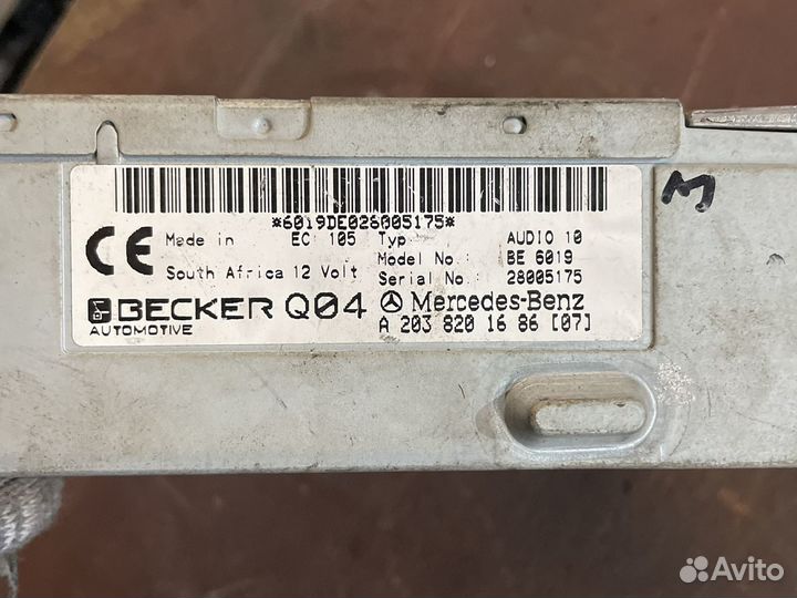 Магнитолога мерседес w203 c200