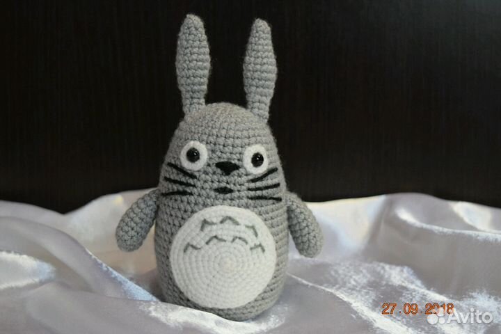 Тоторо лесной дух, вязаные игрушки, ручная работа