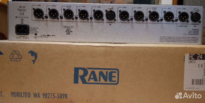 4-полосный кроссовер Rane AC24