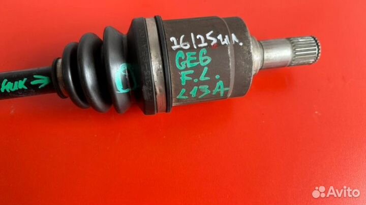 Привод передний левый Honda Fit GE6 L13A 2010