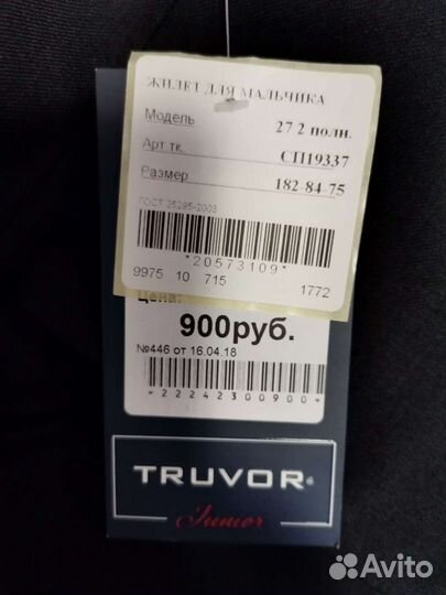 Костюм (брюки + жилет)